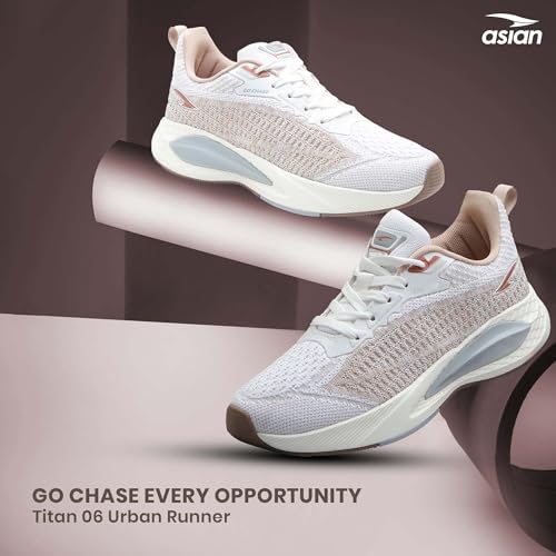 Image of ASIAN Titan-06 Men's Sports Shoes| Lightweight & Breathable Lace-Up Running Shoes | Stylish All-Day Comfort Trainers for Gym, Walking, Casual