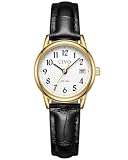 CIVO Montre Femme Bracelet Cuir: Petit Montre Bracelet Quartz Analogique Etanche Montres avec Date   Élégante Cadeau pour Femmes et Filles