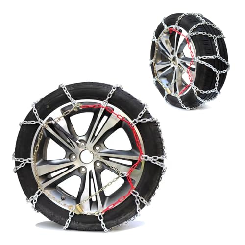 YEJAHY 2 CATENE DA NEVE L'AIUTO ANTISCIVOLO IN GHIACCIO CATENE DA NEVE PER AUTO CAMION SUUV SUV...
