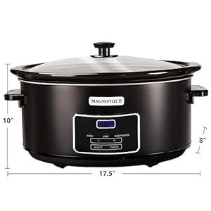 Magnifique8quartcasseroleslowcookerwithtimeranddigitalprogrammablesmallkitchenapplianceforfamilydinnersserves6peopleheatsettingskeepwarmlowandhigh Urban Country Home Decor Magnifique 8 quart casserole slow cooker with timer and digital programmable small kitchen appliance for family dinners serves 6 people heat settings keep warm low and high urban country home decor