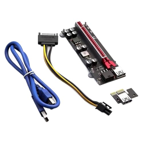 Jnchdghwa Cable de Extensión para Tarjeta Gráfica PCI-e USB3.0 Adaptador de Extensión para Tarjeta Gráfica Externa PCIE1X A 16X Tarjeta de Expansión