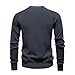 Mens Crew Neck Knit Shirts Casual Long Sleeve Classic Work Business Pullover Tops Slim Fit Casual Fashion Sweaters Dark Gray