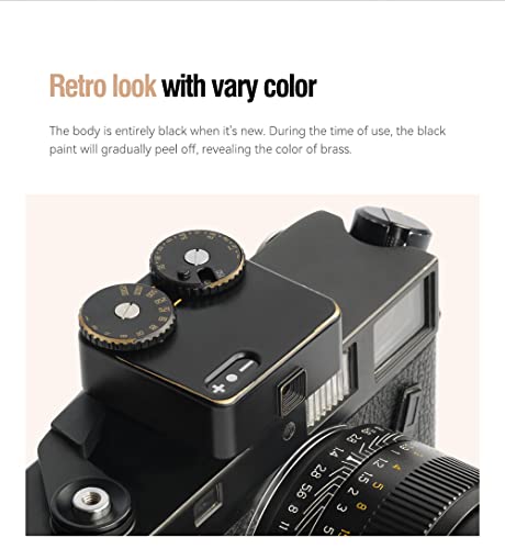 Ttartisan Light Meter With Two Dial Electronic Camera Light Meter Hot/Cold Shoe Fixing Camera Photometer Photography Set-Top Light Meter (Color Brass) #TOP2