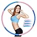 EOSVAP Hula Hoop Reifen Erwachsene, Hula Hoop Reifen Die Zur Gewichtsreduktion und Massage Verwendet Werden KöNnen, Einstellbares Gewichtsdesign, für Fitness/Trainin/Bauchmuskelkonturen, Rosa Blau