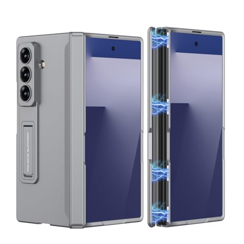 Coque Galaxy Z Fold 7 5G gris avec protection charnière intégrée