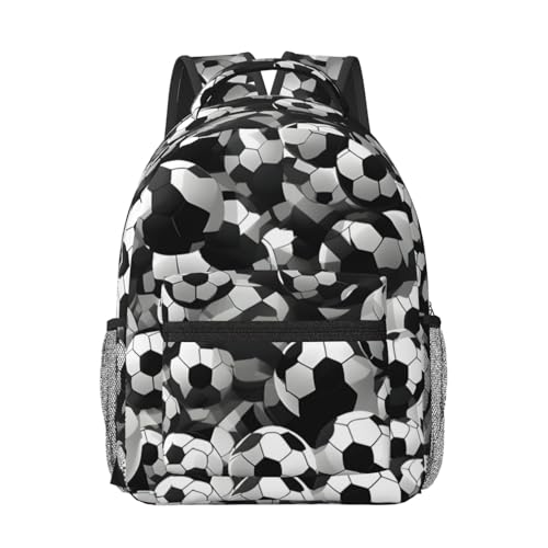 Mochila para laptop con estampado de fútbol EdWal de viaje unisex