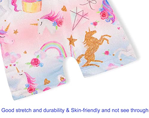 Image of Domusgo Toddler Leotard Gymnastics Long Sleeve, Sparkly Tumbling Dance Leotards for Baby Girls Kids Teens 2-14 Years