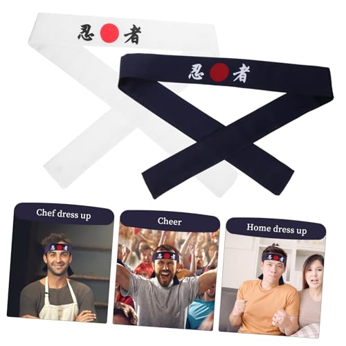 Diadema japonesa de chef SOIMISS pack de 10 cintas transpirables para karate 7