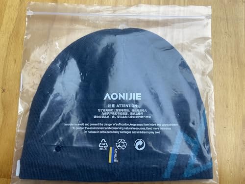 Foto von Joscoal Merinowolle Mütze Merino Wool Beanie Haube für Damen Herren Unisex Warme Strickmütze Sportmütze Frühling Herbst Winter Weich & Hochwertig (Blau)
