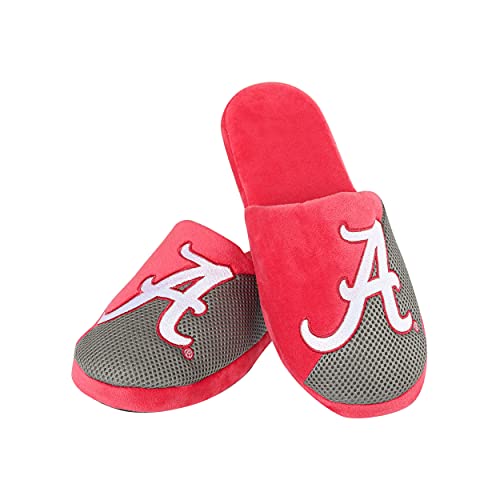 Image of FOCO Oklahoma Sooners NCAA Mens Team Logo Staycation Slippers