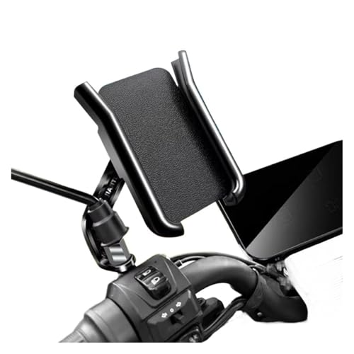Soporte de teléfono para moto anticaídas en el retrovisor para rutas estables