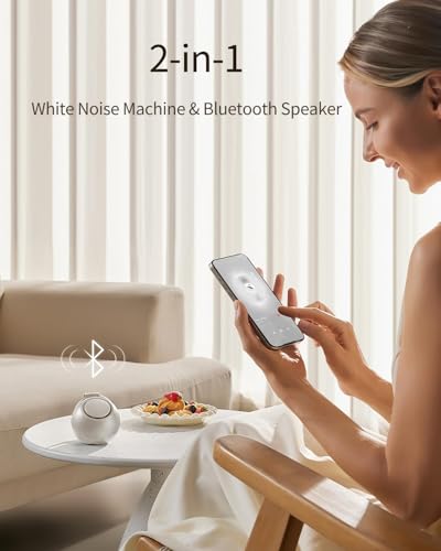 Image of CHICWAY Portable Sound Machine with AI Cry Detection White Noise Machine