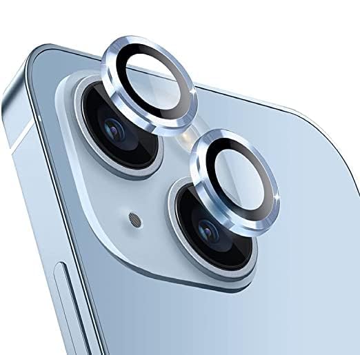 Image of DD SON Back Camera Lens Protector Tempered Glass For iPhone 14 /iPhone 14 Plus | Case Friendly with Edge to Edge Coverage and Easy Installation Kit, Pack of 1 (Blue)