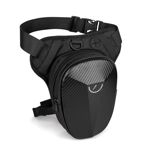 Riñonera táctica impermeable de muslo para senderismo y moto