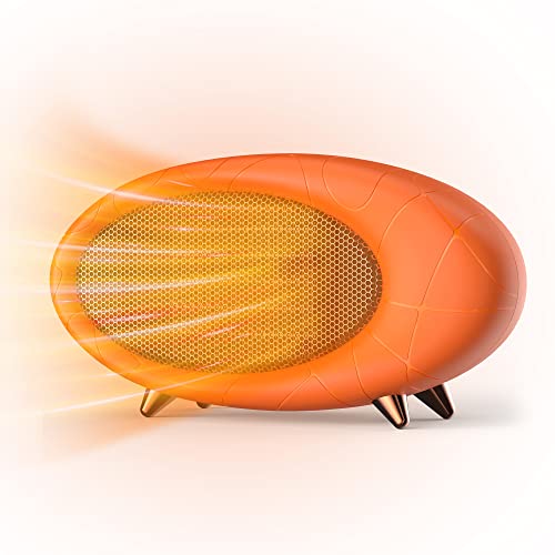 Portable Electric Space Heater,600W Mini Desk Heater With Multi-Protection Personal Desktop Heater For Room Table Office Home Indoor Use (Orange) #TOP27