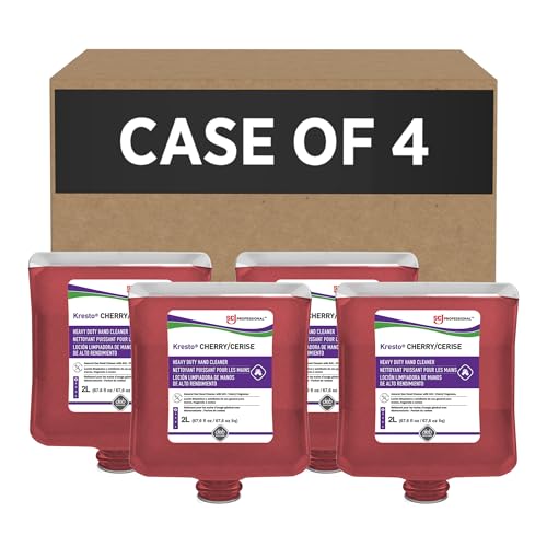 Image of SC Johnson Professional Kresto Cherry Industrial Hand Scrub 2 liter, 67.628 Fl Ounce (Pack of 4)