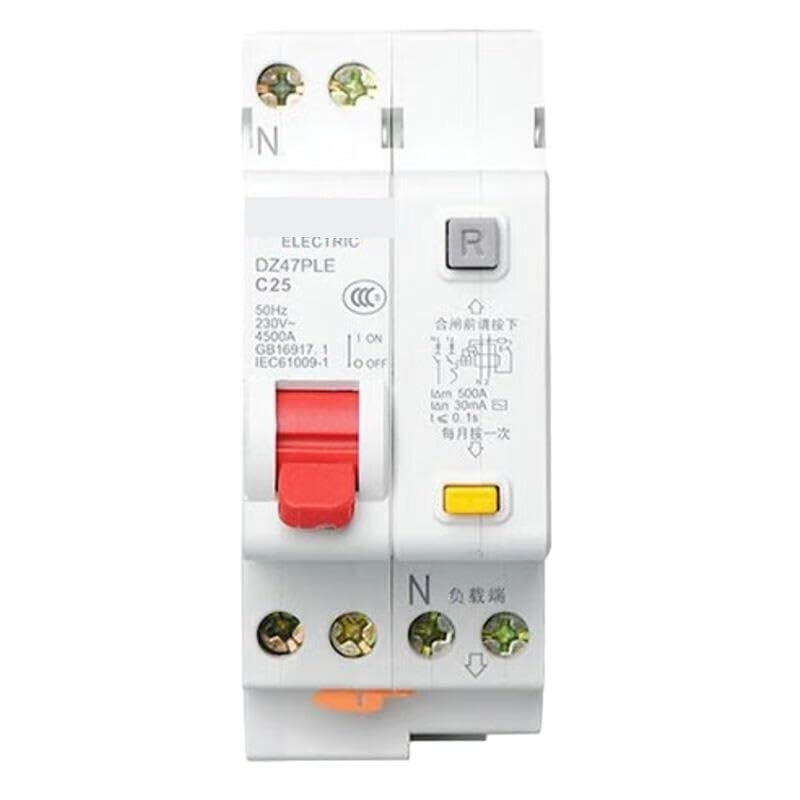 Disjoncteur différentiel DZ47PLE contre fuites phase neutre 25A