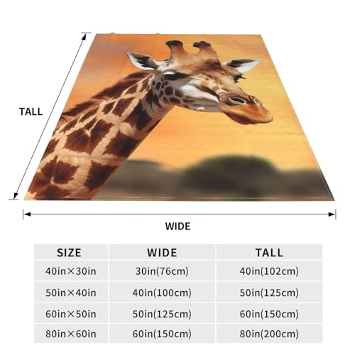 Couverture micro polaire girafe ultra douce et pelucheuse de qualité supérieure - 6