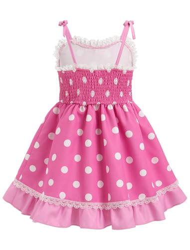 IMEKIS Toddler Girl Birthday Dress Summer Boho Plaid Easter Party Dress Cake Smash Photo Shoot Outfit 1-6T2