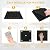 24 Pack Acoustic Foam Panels 1" x 12" x 12" Sound Proof Foam Panles Saiqiang Soundproofing Noise Absorbing Wedge Black Panels for Wall Studio Foams with Double-Side Adhesive