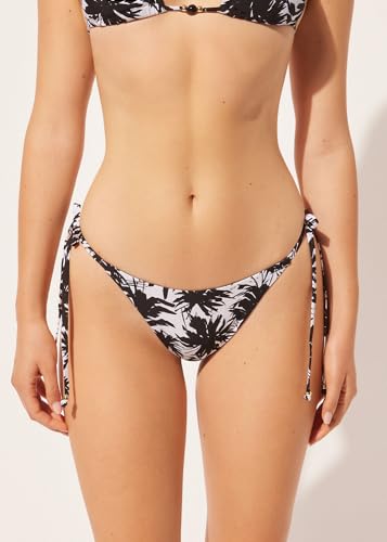 Woman's Thong Swimsuit Bottoms Palms2