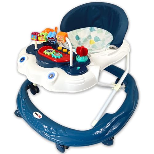 RYDR Baby Walker/Rocker Bouncer First Steps Push Along Activity Music Ride On Car UK (Blue)