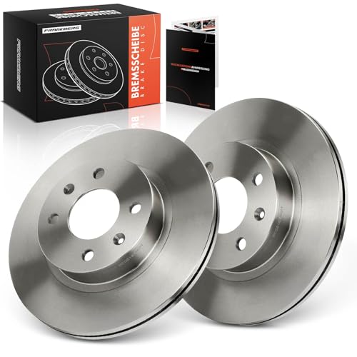 Frankberg Brake Disc Set incl. 2x Discs Front Vented Ø252mm Compatible with i10 BA IA Picanto TA SA i10 PA i10 Saloon Replace# 51712B9000