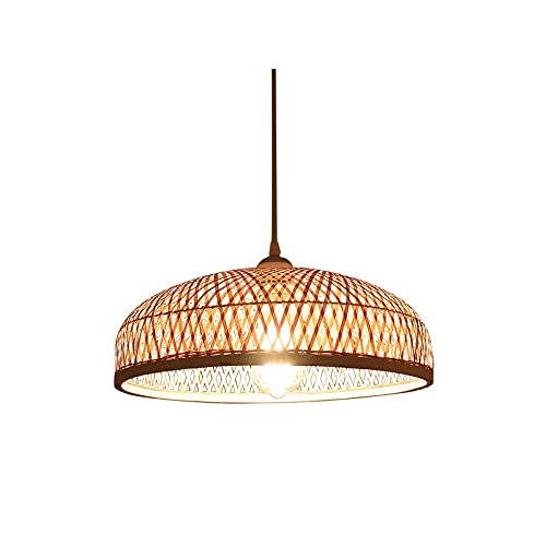 Lustre asiatique fabrication handmade en fibres naturelles pour restaurant et club chic