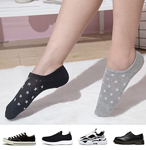 Image of No Show Socks Womens, Non Slip Low Cut Liner Ankle Footies for Sneakers Boat Shoes 6 Pairs