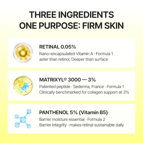 Image of celimax The Vita-A Retinal Shot Tightening Dual Cream, 1.69 fl.oz | 0.05% Retinal, 3% Matryxyl, 5% Panthenol, High-Strength Retinoid, Anti Aging & Relief Cream, Wrinkles & Fine Lines, Firm Skin