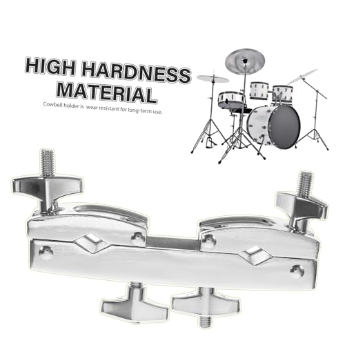 FAVOMOTO Soporte Abrazadera de Cencerro Para Kit de Batería, Clip de Metal Duradero para Bombo miniatura 7