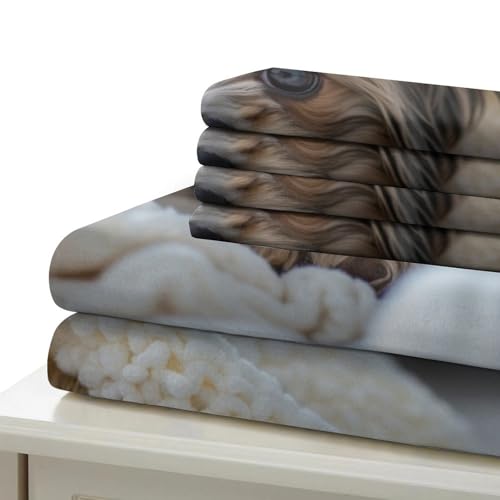Housse de couette Super King résistante et confortable imprimée panda 3D - 7