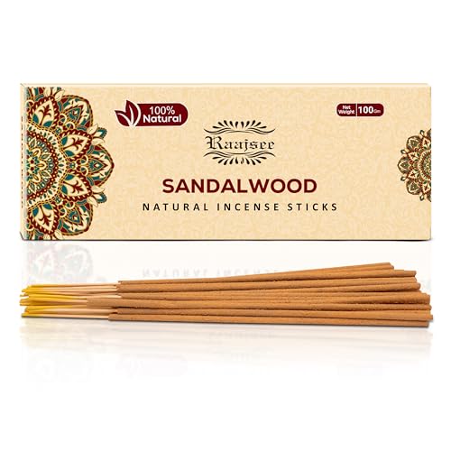 Raajsee Sandalwood Incense Sticks 100 Gm Pack