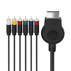 PS3/PS2 Komponentenkabel, 1.8M HD RCA Audio Video Kabel，6-Cinch Composite Kabel kompatibel mit Sony Playstation PS2 PS3