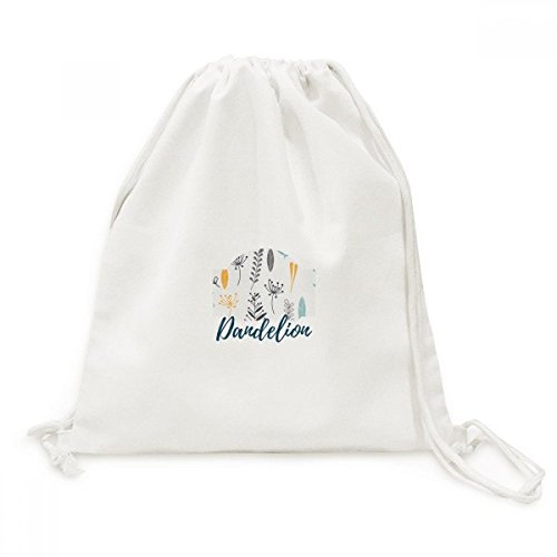 Voyage Sacs à cordon en toile pour randonnées pédestres et promenades en nature fleurie