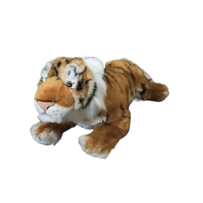 Realistisches Tigerjunges-Plüschtier, weiches sibirisches Tiger-Kuscheltier, Wildtier-Dekorationsfigur