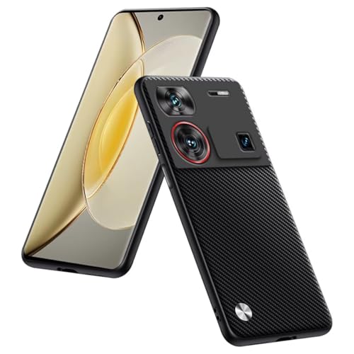 HULLIN Funda Compatible con Nubia Z60 Ultra/Leading Version/Photographer Edition (6.8'), Cubierta Protectora Cuero PU - Kevlar