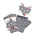 RARITYUS Unisex Cute Animal Fox Gloves Convertible Flip Top Warm Soft Winter Fingerless Mittens for Girls Boys 2 to 6 Years