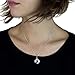 Tuscany Silver Collar con Colgante Amuleto Contra el 'Mal de Ojo' (Corte...