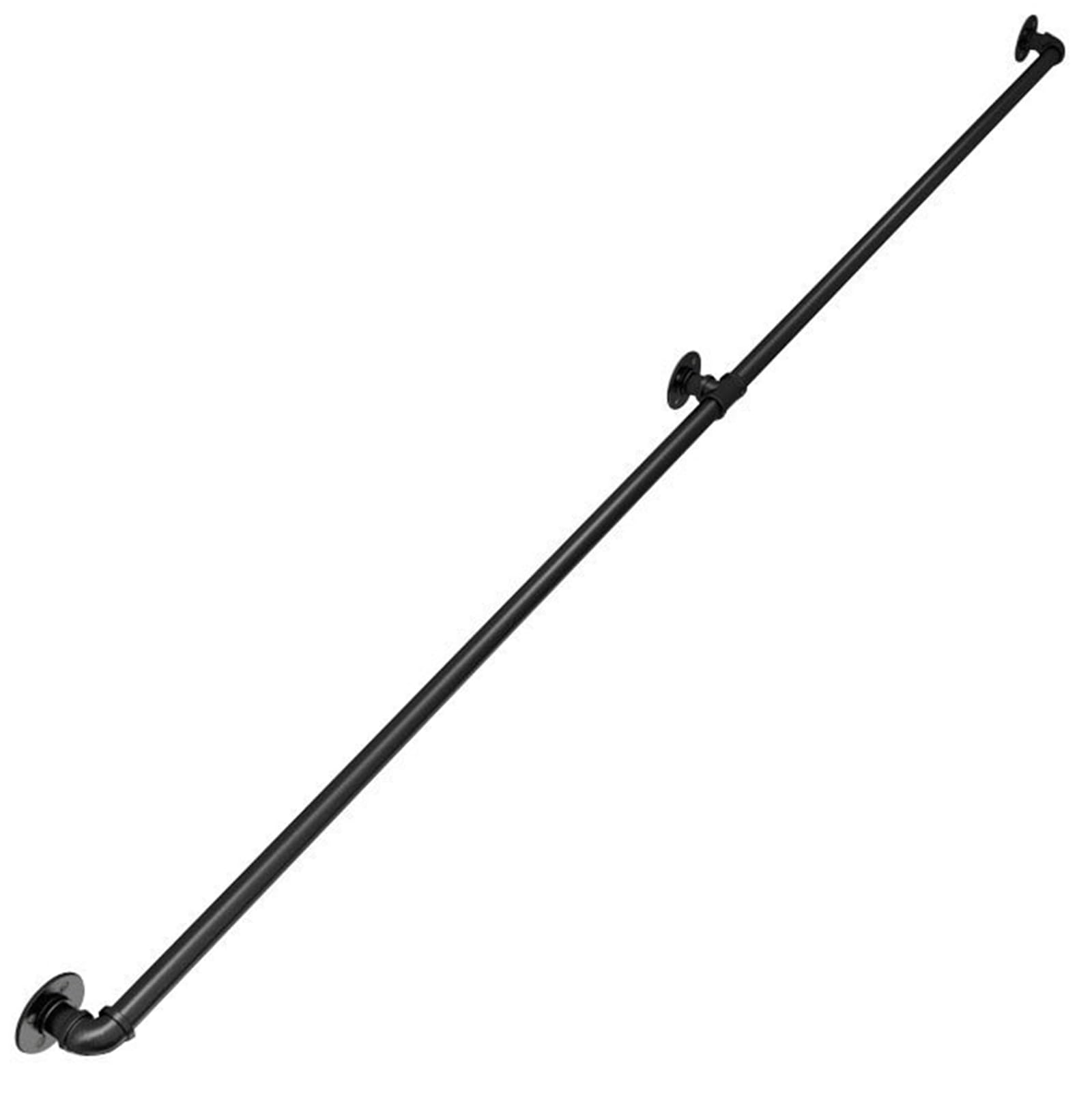 Rambarde d'escalier fer forgé 182 cm main courante murale durable