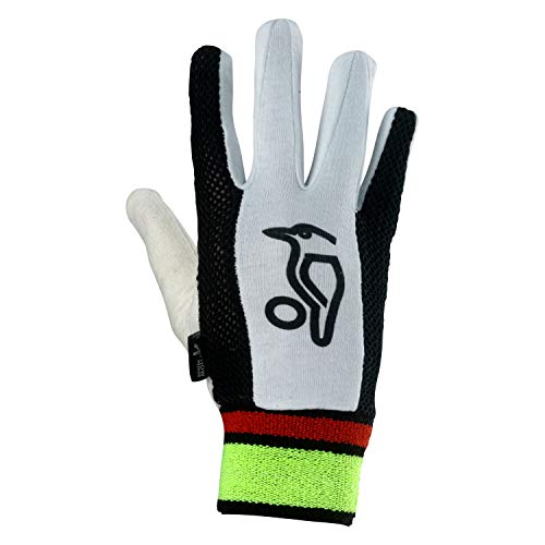 KOOKABURRA Plain Chamois Wicket Keeping Inners, Junior, White/Black - Image 3