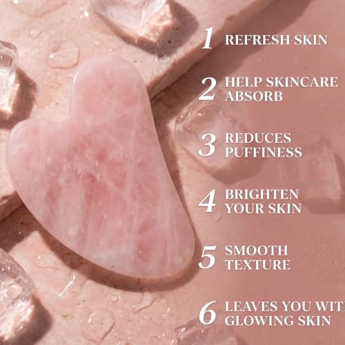 Rose Quartz Roller Gua Sha Set DROPS TO - image 3