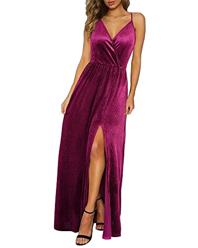 Image of II ININ Women's 2025 Maxi Sundresses Summer Beach Long Wrap V-Neck Floral /Solid Casual Dress for Women