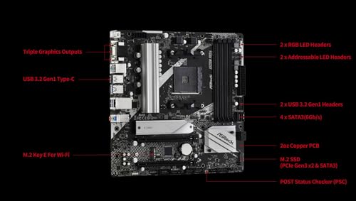Image of ASRock A520M Pro4 AMD Ryzen 3000 /4000 Series (Soket AM4) Compatible with A520 Chipset, Micro ATX Motherboard [Domestic Authorized Dealer Product]