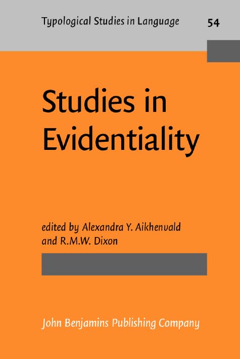 Buy Studies in Evidentiality: 54 (Typological Studies in Language) — BookShops.in