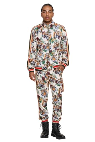 G-Style USA Mens 2-Piece Tracksuit Set Cotton Blend Zip-Up Jogging Sweatsuit With Trim Detail S-5XL product thumbnail 10
