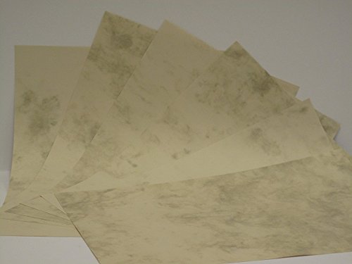 Jackdaw Express Green Marble Paper 2-Sided A4 100Gsm For Cardmaking Certificates Stationery (25)