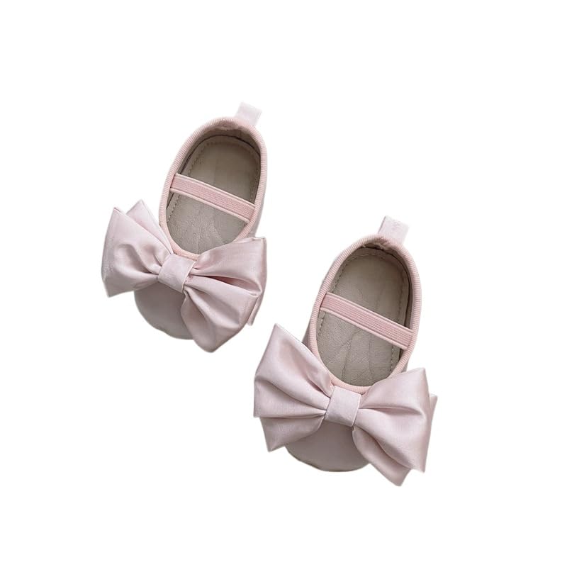 Baby Girl Infant Mary Jane Flats Shoes, 0-6, 6-12, 12-18 Months Prewalker Baby Bowknot Princess Dress Shoes
