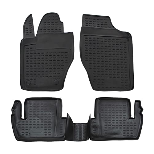 Tapis de sol caoutchouc Citroen C4 antidérapant pour stopper la saleté