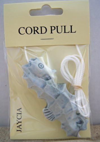 Ceramic Seahorse Light Pull (Blue)